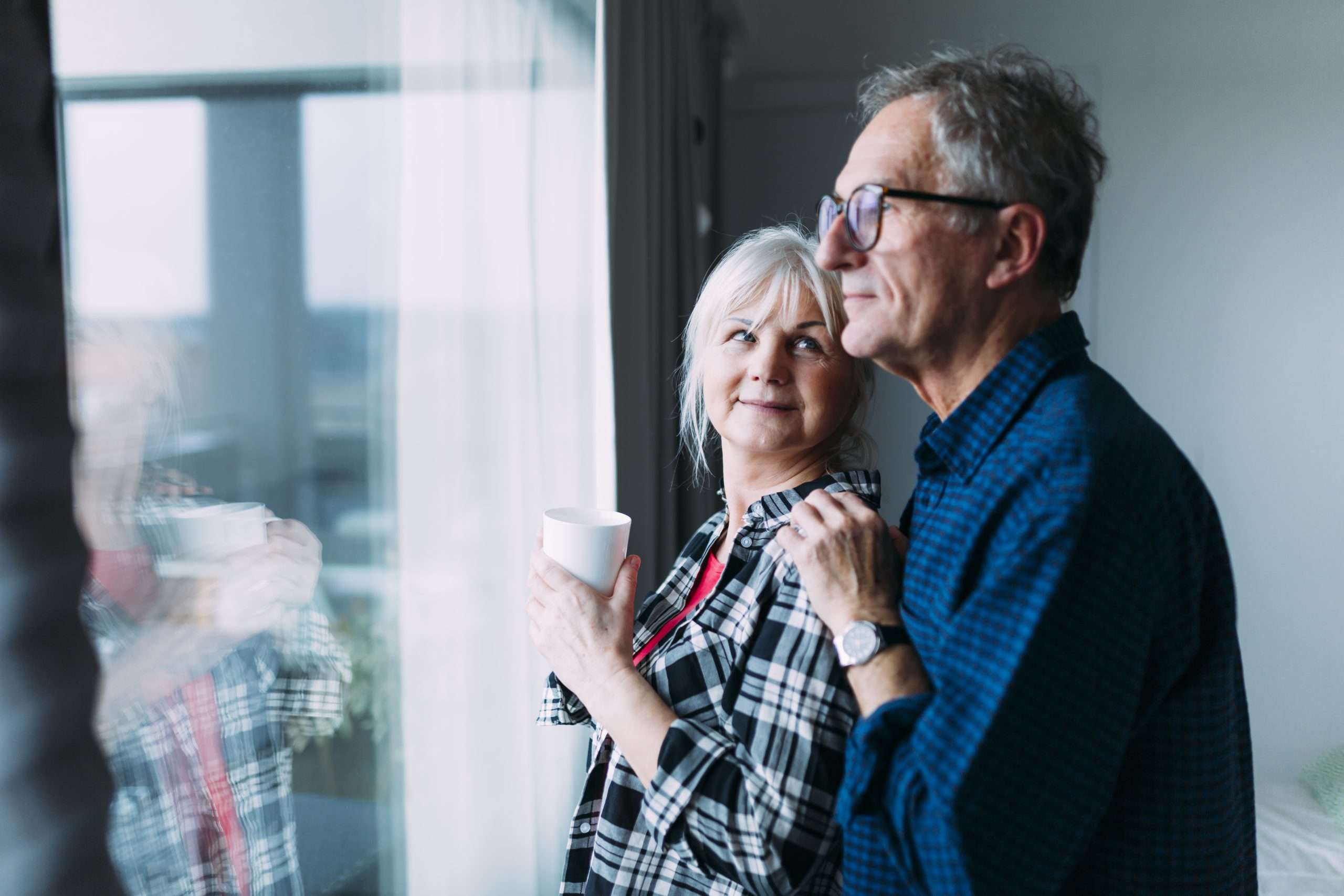 Couple reviewing retirement plans in Central Wisconsin