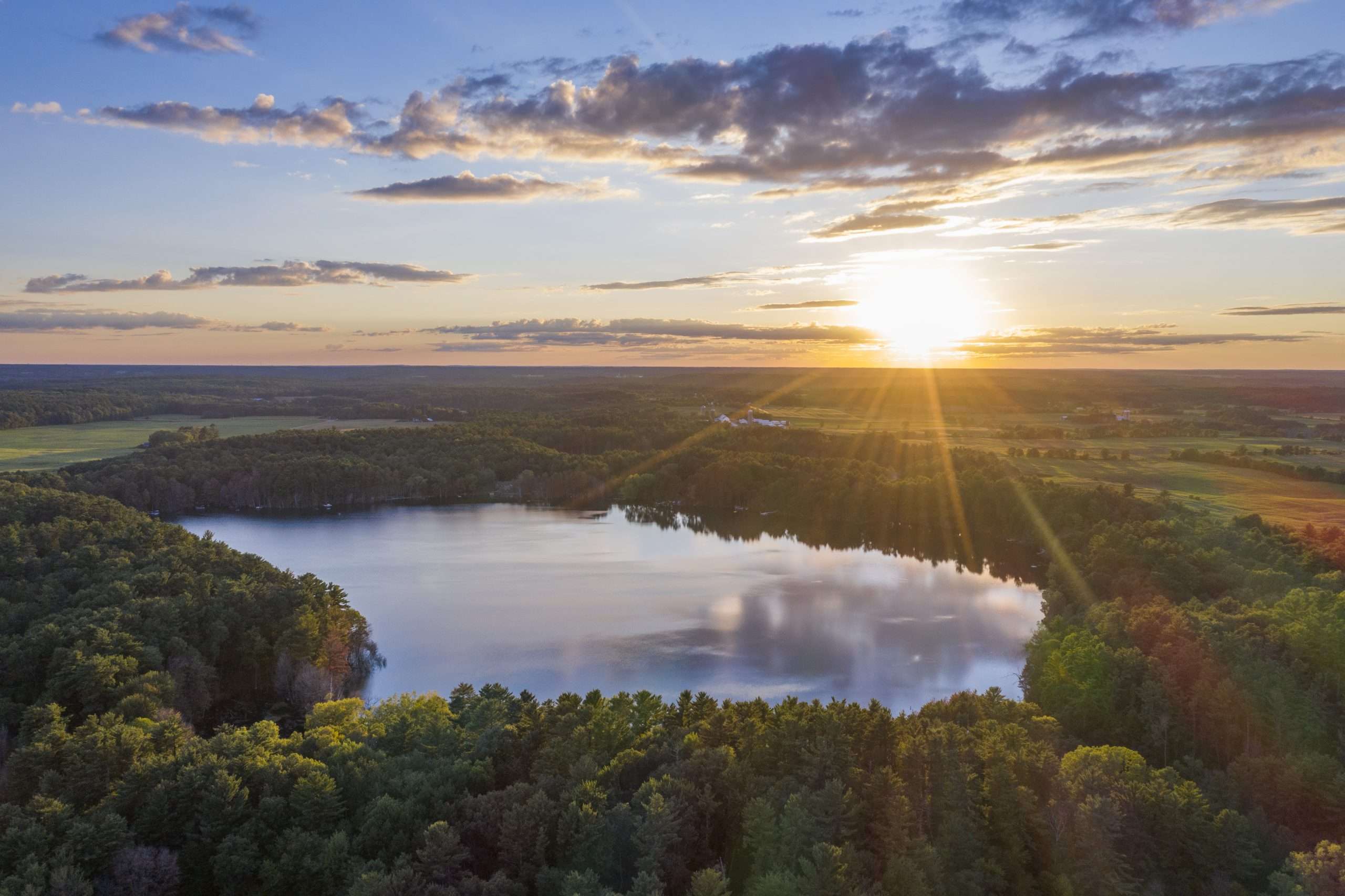 Quiet central Wisconsin lake near fiduciary financial advisor Stevens Point services